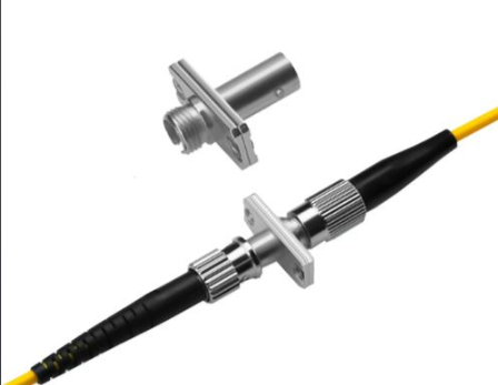 Industrial-grade optical fiber patch cord flange 